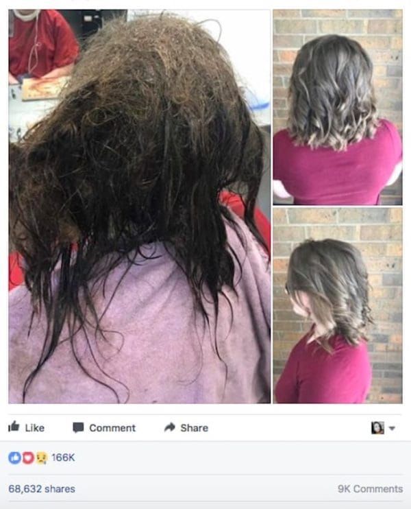 Девушка обратилась к парикмахеру, только взгляните на это преображение!