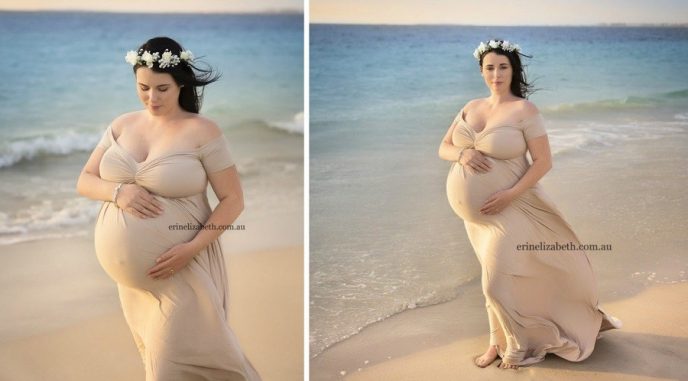 Эта женщина просто фотографировалась беременной на пляже. Кто же мог ожидать, что она…